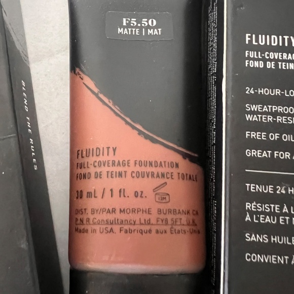 2 Morphe Fluidity F5.50 Matte -Coverage Foundation 30ml/1fl.oz - Picture 3 of 10